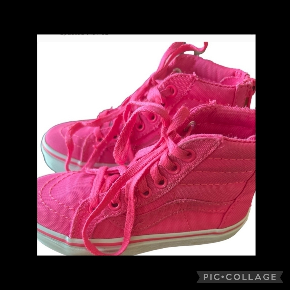 Pink girl vans shoes